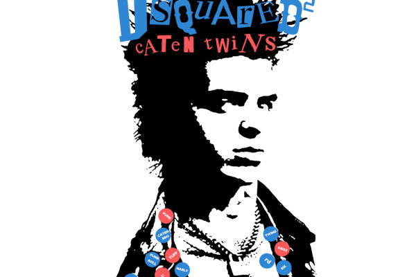 人物头像字母标签矢量图服装裁片T恤烫图印花素材