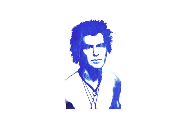 人物头像矢量图服装T恤烫图裁片印花素材