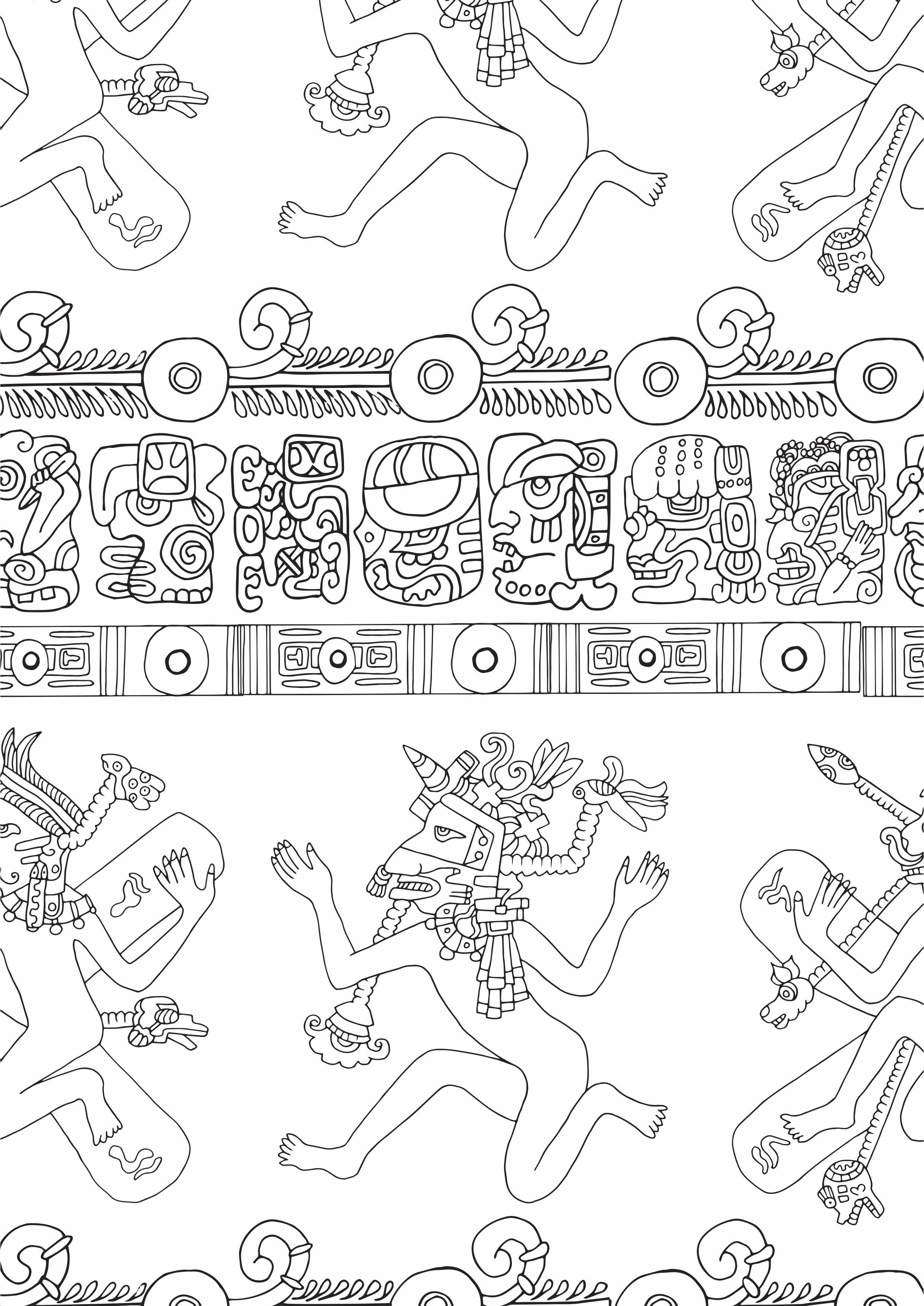 玛雅文化简笔画图片