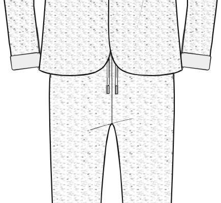 男士休闲西装套装设计矢量图