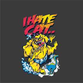 几何人物字母猫咪矢量图服装裁片T恤烫图印花花型素材