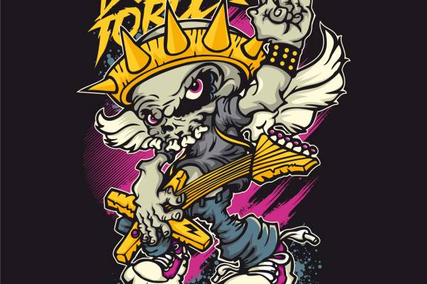 几何卡通字母贝斯矢量图服装裁片T恤烫图印花花型素材