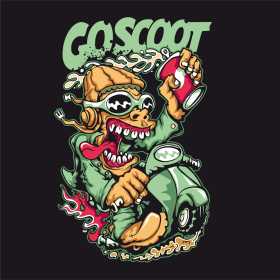 卡通人物可乐字母机车矢量图服装裁片T恤烫图印花花型素材