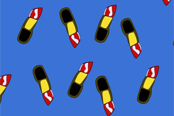 几何口红拼接矢量图服装数码印花花型素材