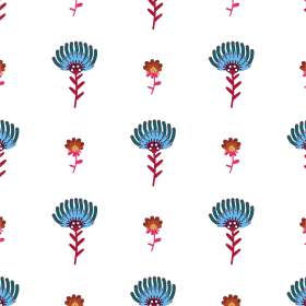 花卉植物花朵矢量图服装面料数码印花花型素材