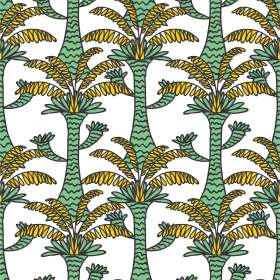 几何植物椰子树矢量图服装面料数码印花花型素材