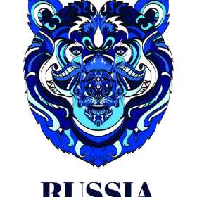 狮子花纹字母矢量图服装裁片T恤烫图印花花型素材