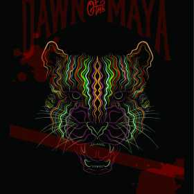 多彩几何条纹拼接豹子矢量图字母花纹服装裁片T恤烫图印花花型素材