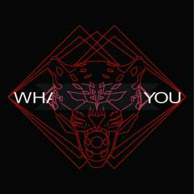 豹子几何矢量图多边形图案字母印花花型服装裁片T恤烫图印花花型素材