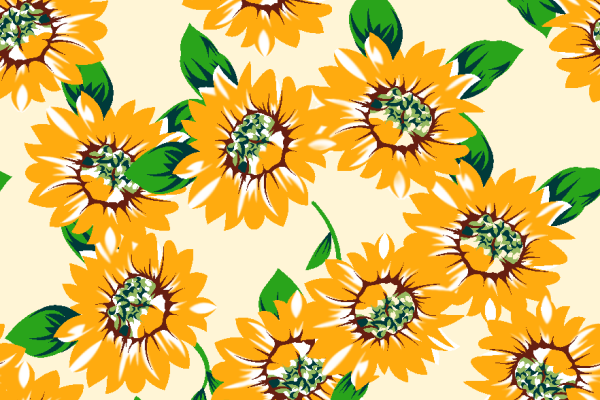 植物花卉菊花矢量图服装纺织面料水印数码印花金昌花型