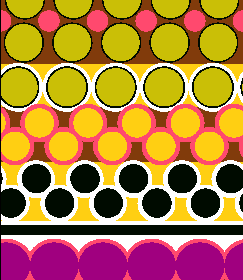 多彩几何圆圈拼接条纹矢量图服装纺织面料水印数码印花金昌花型