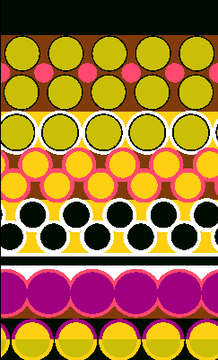 多彩几何圆圈拼接条纹矢量图服装纺织面料水印数码印花金昌花型