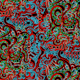 多彩花纹拼接矢量图服装纺织面料水印数码印花金昌花型