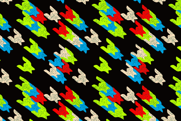 多彩几何拼接矢量图服装纺织面料水印数码印花金昌花型素材