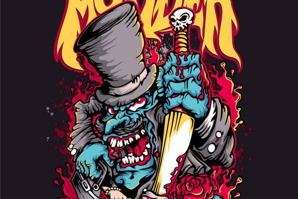 几何卡通人物字母矢量图服装裁片T恤烫图印花花型素材