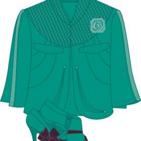 女士外套设计效果矢量图