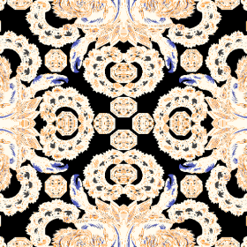 复古几何花纹矢量图服装纺织面料水印数码印花花型素材