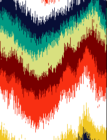 多彩几何线条波浪花纹矢量图服装纺织面料水印数码印花金昌花型素材