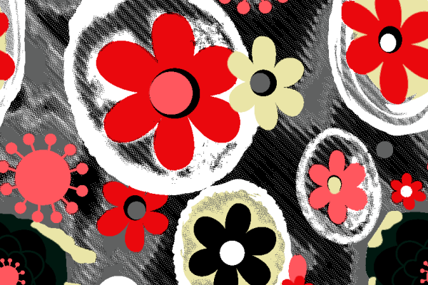 几何花卉矢量图服装纺织面料水印数码印花金昌花型素材