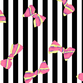 黑白条子蝴蝶结几何矢量图服装纺织面料水印数码印花金昌花型素材