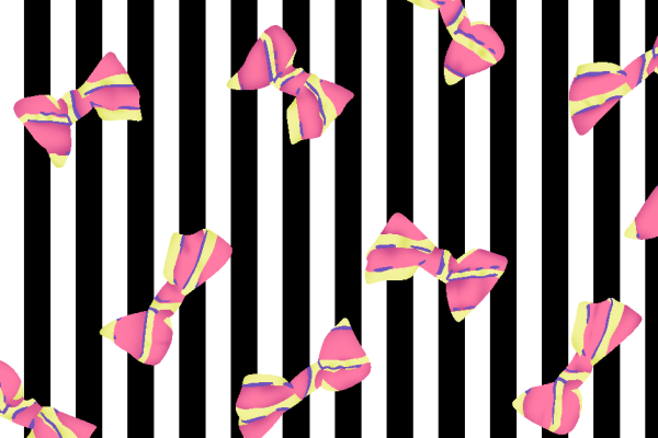 黑白条子蝴蝶结几何矢量图服装纺织面料水印数码印花金昌花型素材