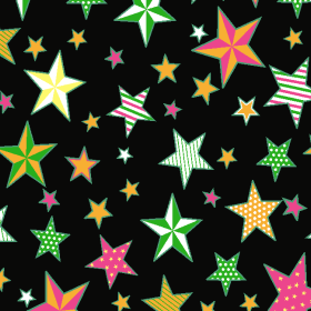 几何五角星矢量图服装纺织面料水印数码印花金昌花型素材