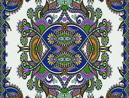 多彩几何民族风矢量图服装纺织数码印花花型素材