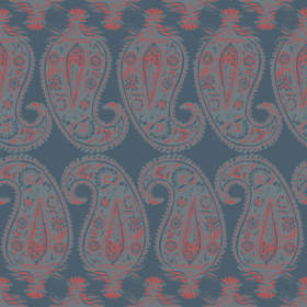 几何腰果花型拼接矢量图服装纺织面料数码印花花型素材