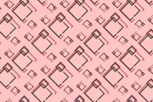 大小几何正方形拼接矢量图服装纺织面料数码印花花型素材