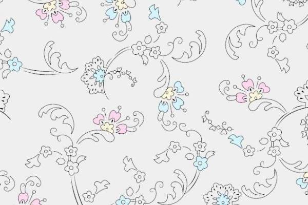 童装设计几何植物花纹矢量图服装面料数码印花花型素材