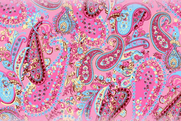 多彩几何腰果花型矢量图服装纺织面料数码印花花型素材