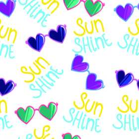 字母眼镜拼接矢量图服装纺织面料数码印花花型素材