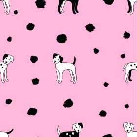 卡通动物斑点小狗矢量图服装纺织面料数码印花花型素材
