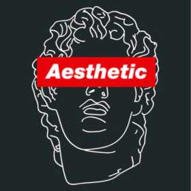 几何线条拼接人物头像字母矢量图服装裁片T恤烫图印花花型素材