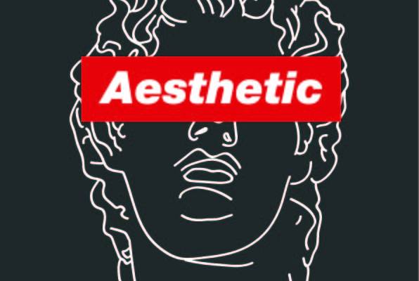 几何线条拼接人物头像字母矢量图服装裁片T恤烫图印花花型素材