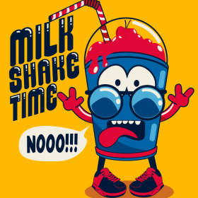 卡通人物字母矢量图服装裁片T恤烫图印花花型素材