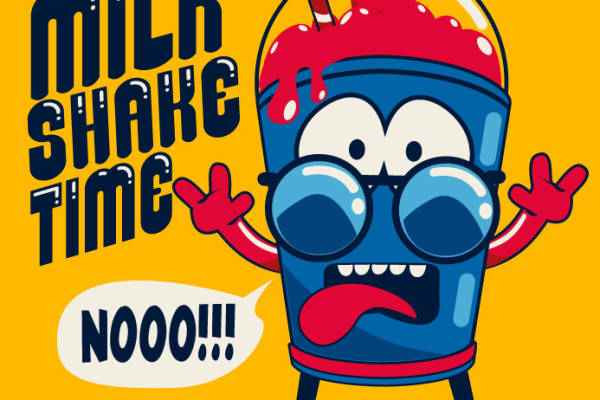 卡通人物字母矢量图服装裁片T恤烫图印花花型素材