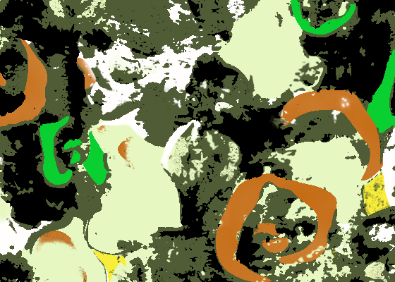 色彩涂鸦迷彩几何印花矢量图服装纺织面料水印数码印花金昌花型素材