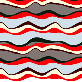 多彩几何波浪印花矢量图服装纺织面料水印数码印花金昌花型素材