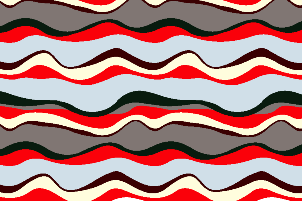 多彩几何波浪印花矢量图服装纺织面料水印数码印花金昌花型素材