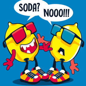 卡通人物橙子字母印花矢量图服装裁片T恤烫图印花花型素材