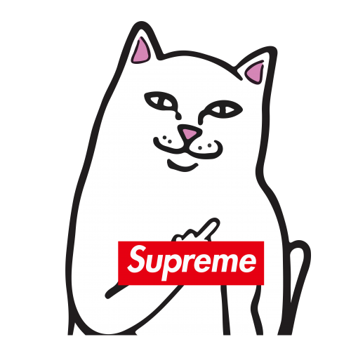 卡通动漫人物恶搞supremer矢量图服装裁片T恤烫图印花花型素材