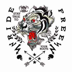 动物老虎字母印花矢量图服装裁片T恤烫图印花花型素材