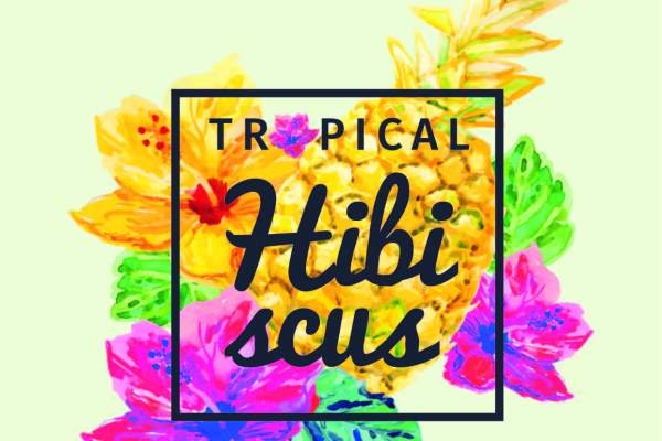 水彩植物花卉菠萝矢量图服装裁片T恤烫图印花花型素材