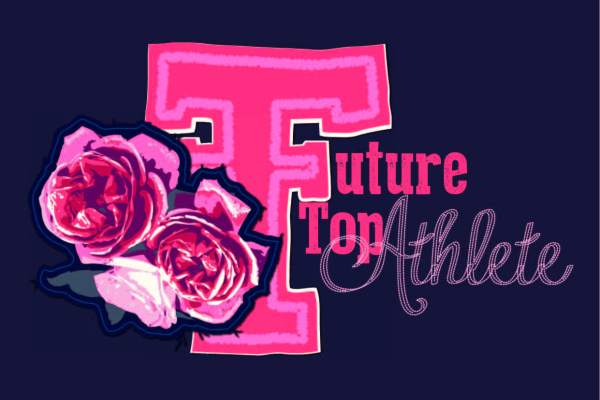 玫瑰花几何字母矢量图服装裁片T恤烫图印花花型素材