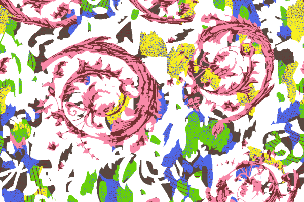 多彩几何拼接花纹矢量图服装纺织面料水印数码印花金昌花型素材