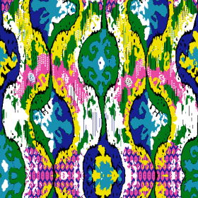 多彩几何图案拼接矢量图服装纺织面料水印数码印花金昌花型素材