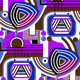 几何图案拼接矢量图服装纺织面料水印数码印花金昌花型素材