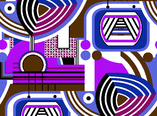 几何图案拼接矢量图服装纺织面料水印数码印花金昌花型素材