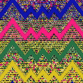 多彩几何多边形拼接矢量图服装纺织面料水印数码印花金昌花型素材